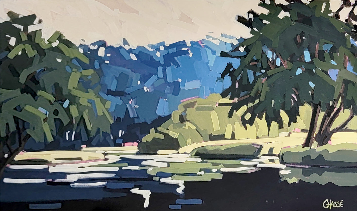 LE JOUR DESCEND SUR LE LAC