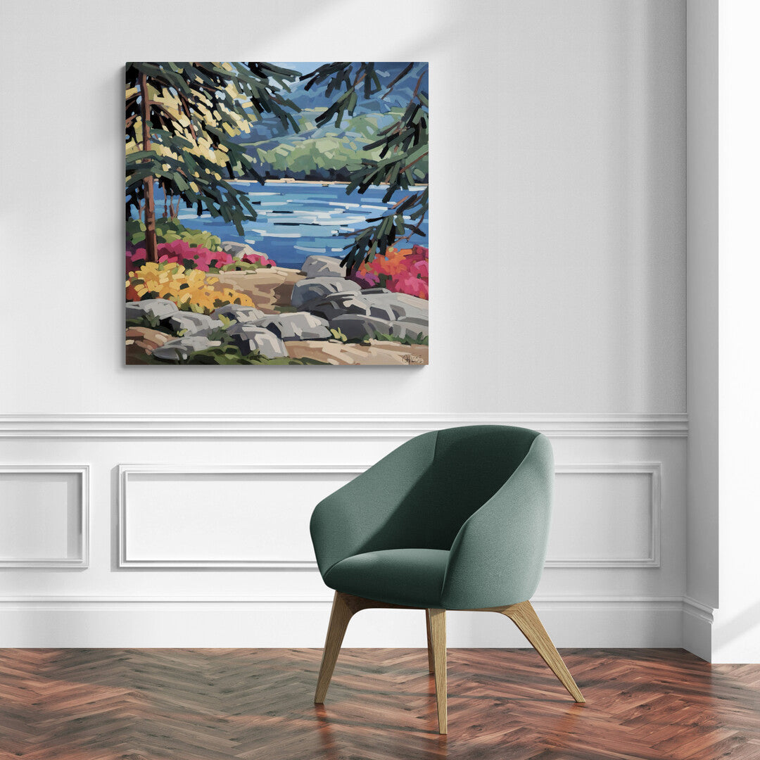 SOUVENIR D'UN JOUR HEUREUX AU BORD DU LAC