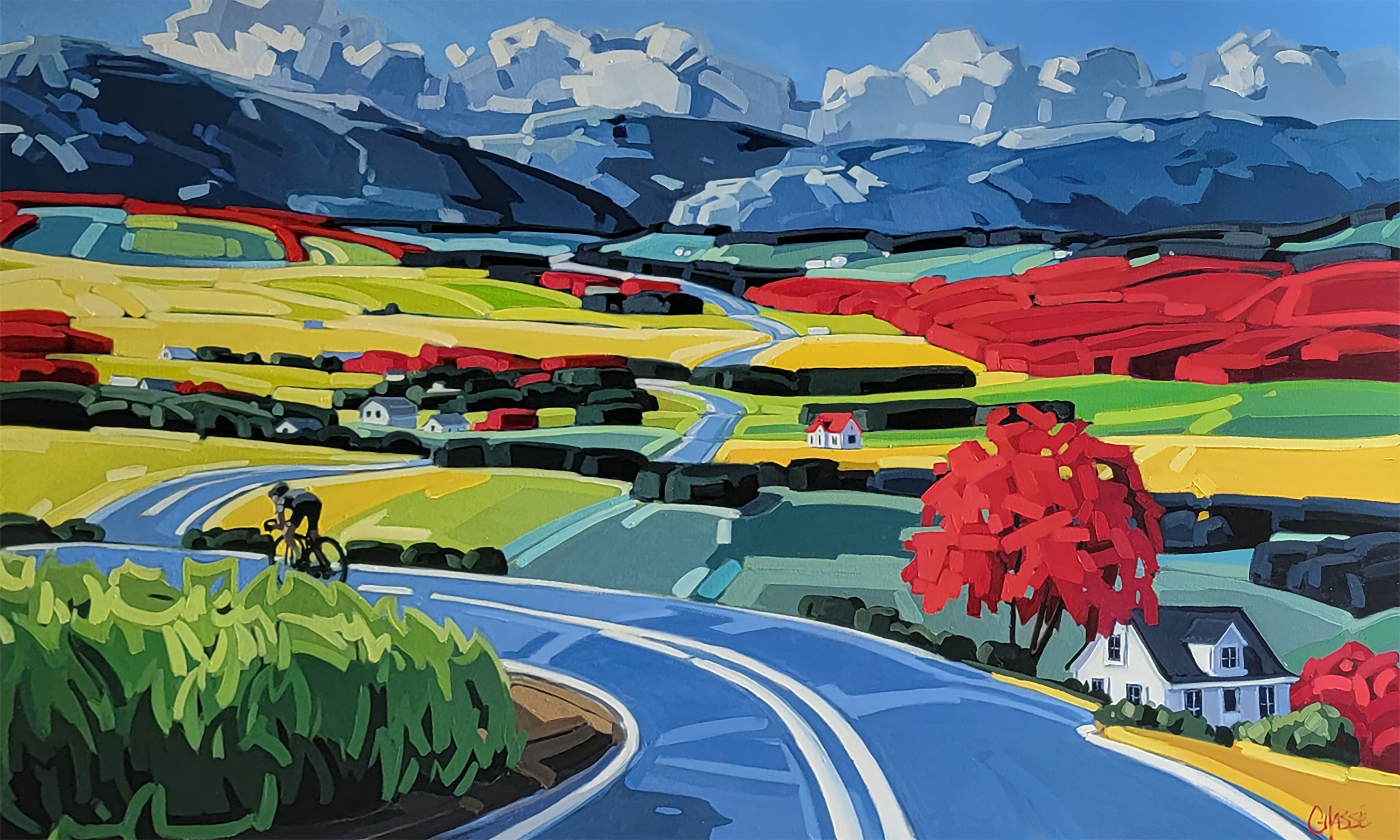 LE TEMPS D'UNE BELLE ESCAPADE EN CAMPAGNE – Martine Chassé, Artiste-peintre